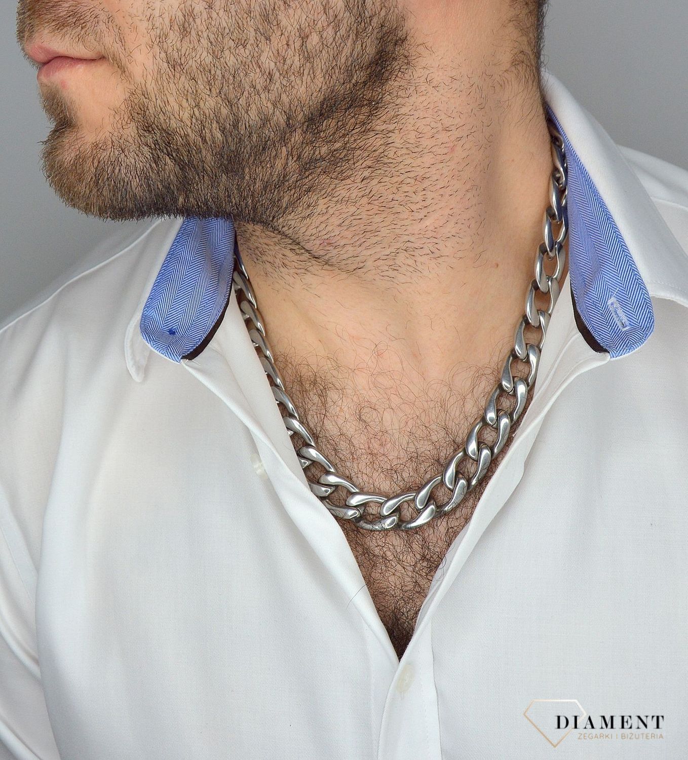 Łańcuszek męski stalowy  LAS 54. ✓Stalowe Naszyjniki Damskie (1).jpg